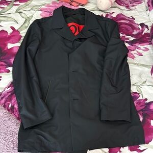Hugo stylish Black Coat with inner Red logo